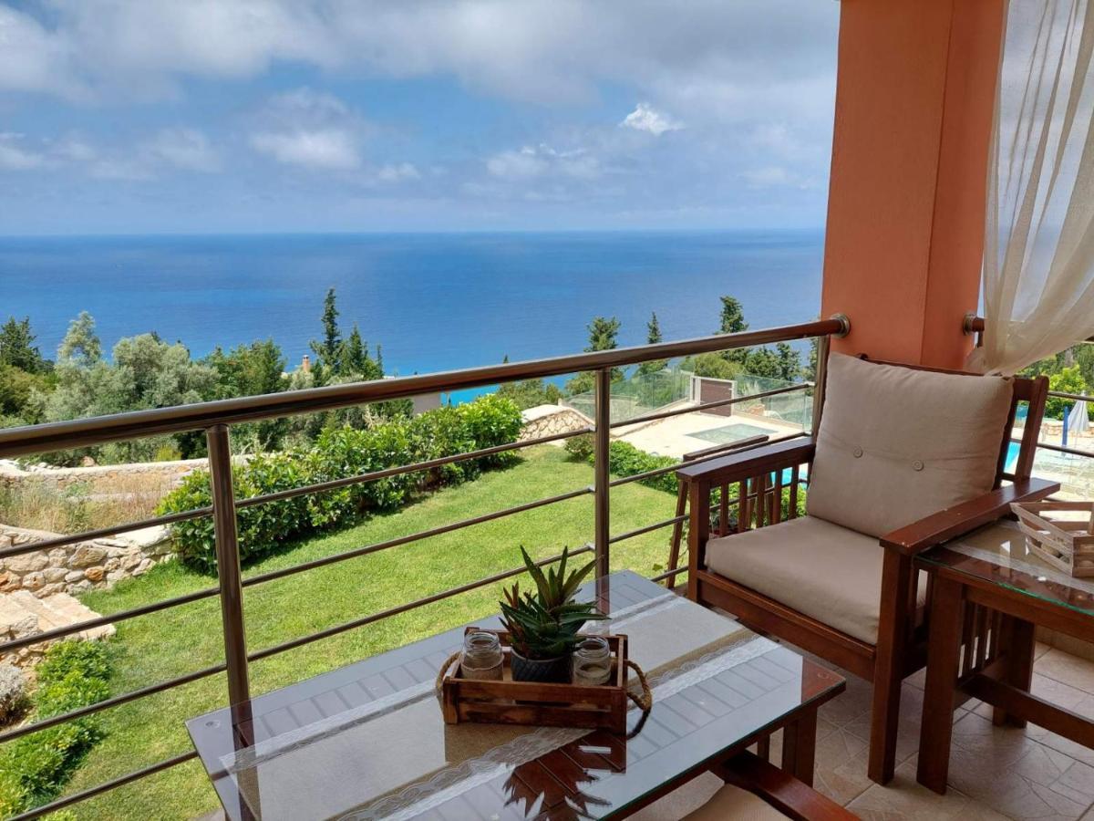Villa Nereid Glafki - Enjoy Summer Sunsets Áyios Nikítas Esterno foto